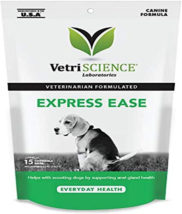 VETRISCIENCE Laboratories 40 Count Express Ease, Anal Gland and Digestive Support Bar