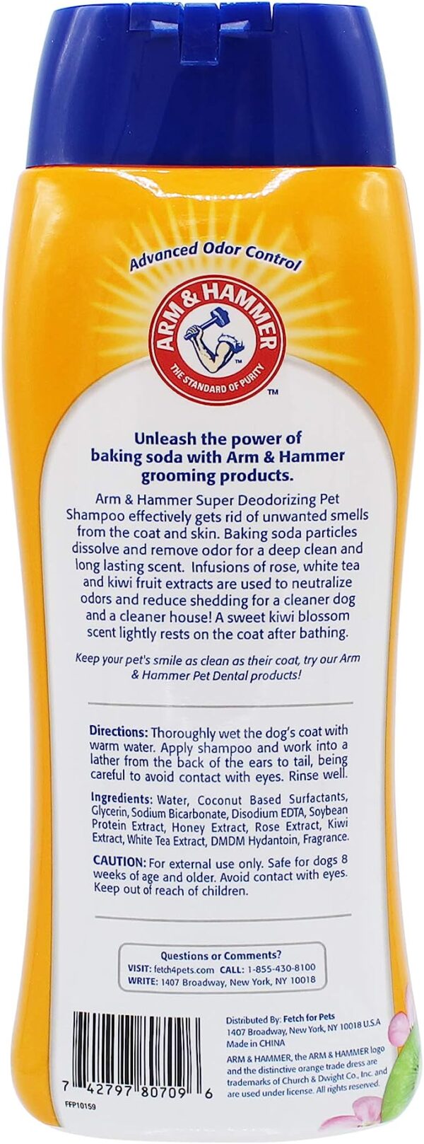 Arm & Hammer Super Deodorizing Shampoo For Dogs - Odor Eliminating Dog Shampoo For Smelly Dogs - Image 4