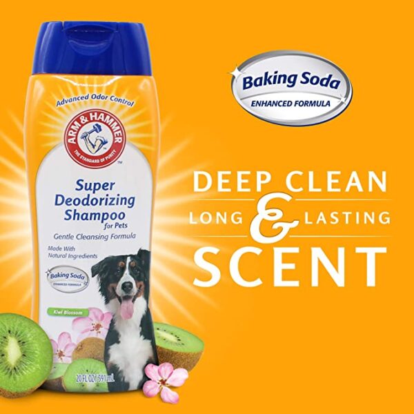 Arm & Hammer Super Deodorizing Shampoo For Dogs - Odor Eliminating Dog Shampoo For Smelly Dogs - Image 3