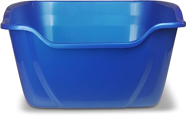 Van Ness Pets Large Open High Sided Cat Litter Box, Blue, CP2HS - Image 3