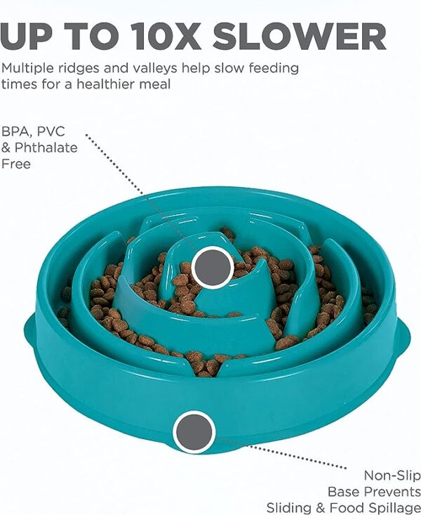 Outward Hound Fun Feeder Slo Bowl, Slow Feeder Dog Bowl - Image 3