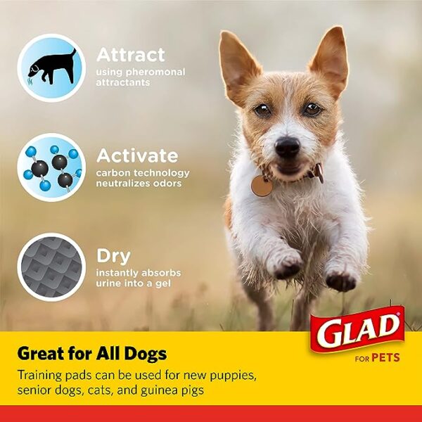 Glad for Pets Black Charcoal Puppy Pads - Image 3