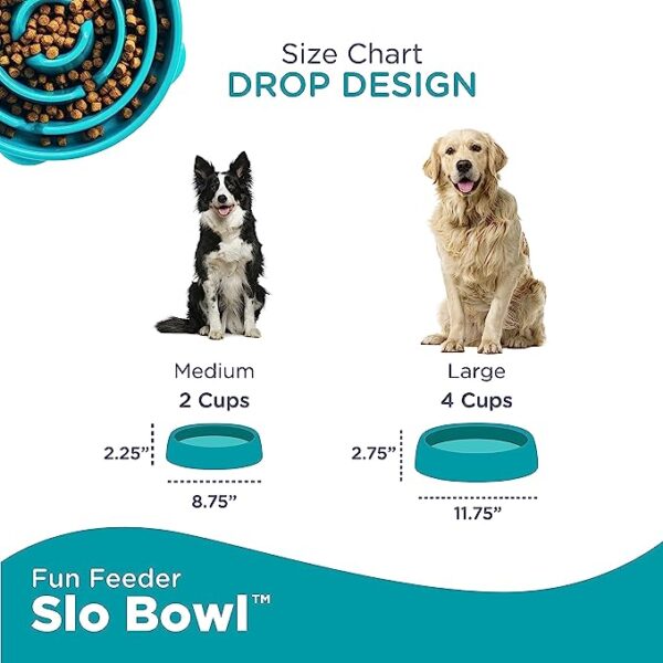 Outward Hound Fun Feeder Slo Bowl, Slow Feeder Dog Bowl - Image 2