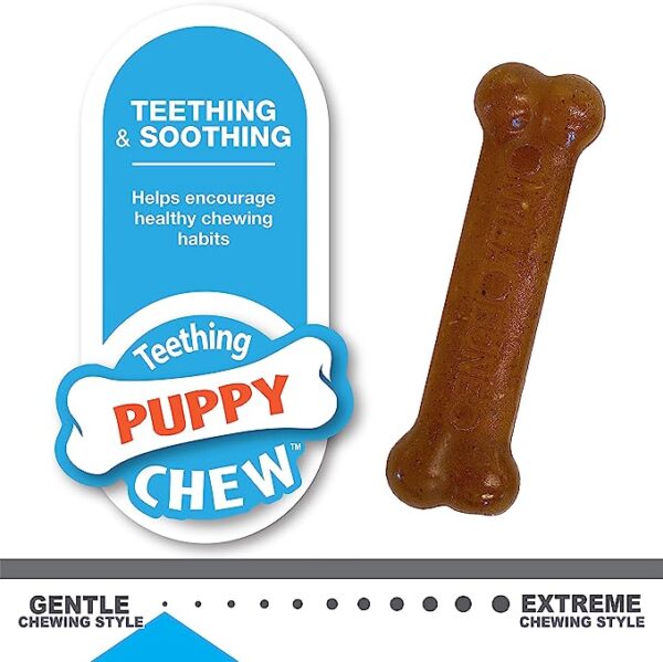 Nylabone Classic Puppy Chew Toy Twin Pack - Puppy Chew Toys for Teething - Image 3