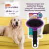 Hartz Groomer's Best Deshedding Slicker Dog Brush, Black/Violet - Image 2