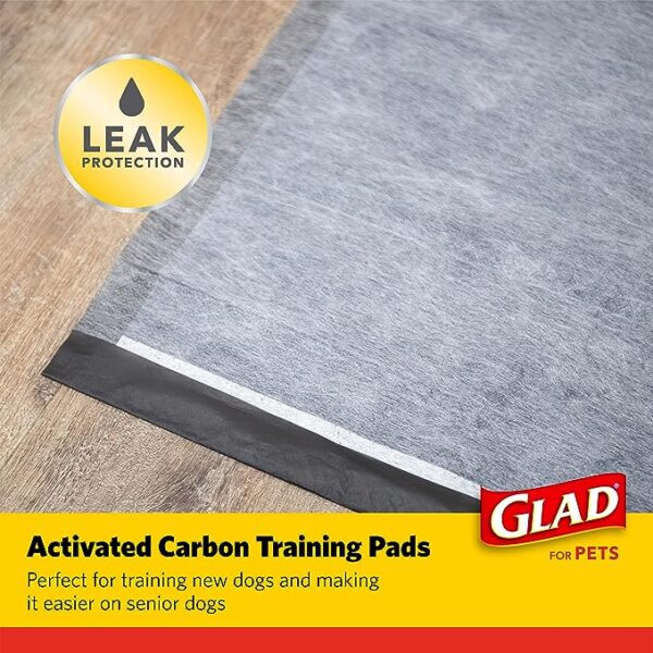 Glad for Pets Black Charcoal Puppy Pads - Image 4